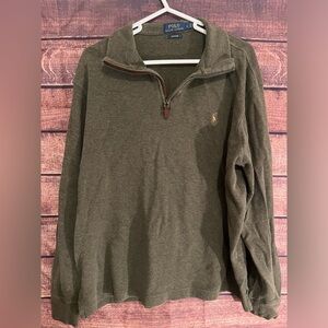 POLO by Ralph Lauren Men’s Navy 1/4 Zip sweater size Large